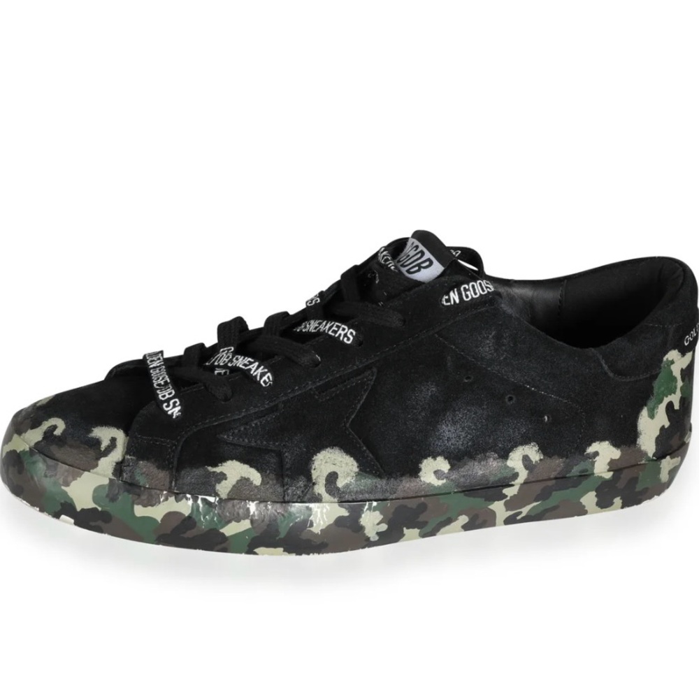 Golden Goose Black Camouflage Sneakers